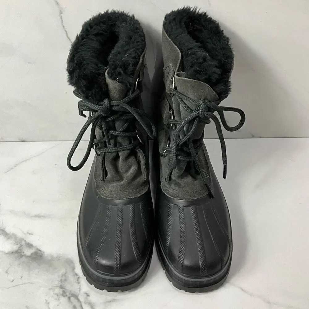 SOREL Gray Suede Duck Boots